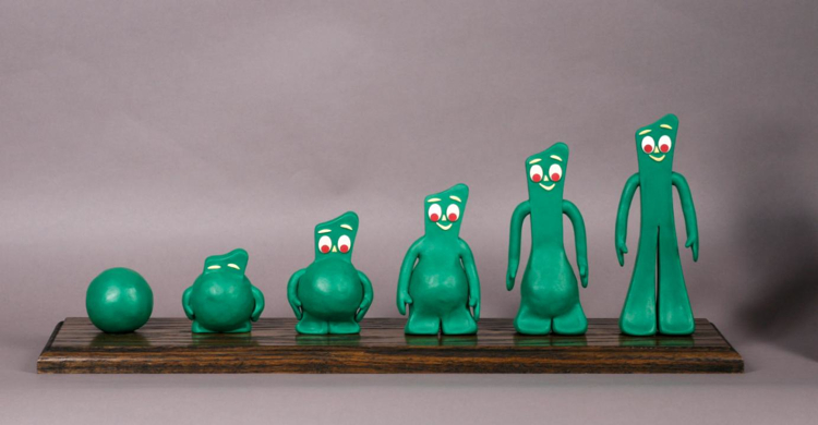 Frame by frame clay figure